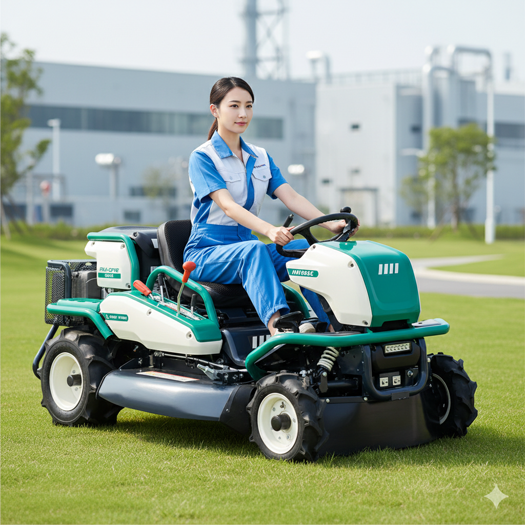 รถตัดหญ้านั่งขับ OREC สำหรับโรงงานอุตสาหกรรม